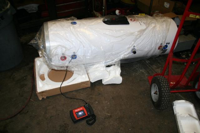 Solar water heater enema