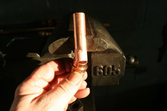 Adding flux to copper 