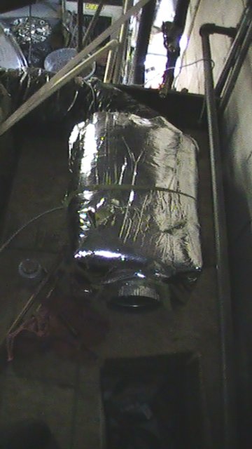 Solar Heat Exchanger in place